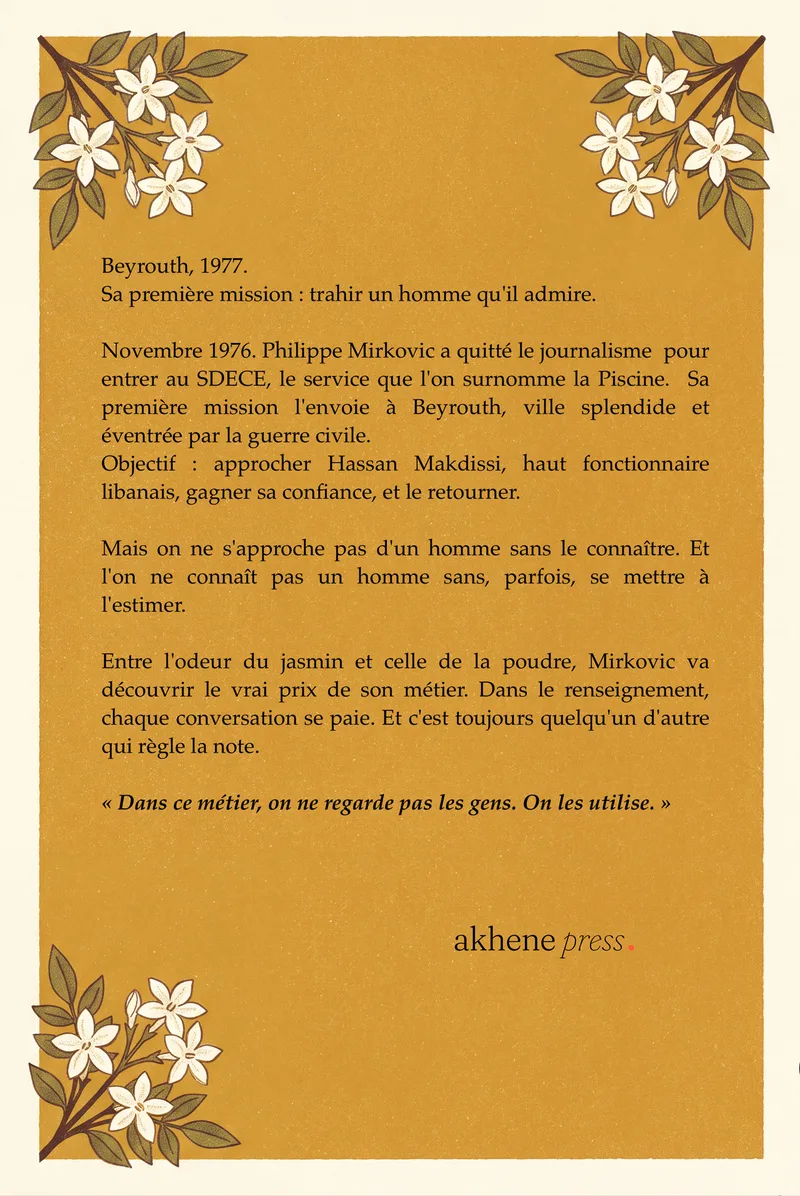 L’Odeur du jasmin — 4e de couverture